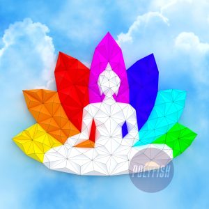 DIY Buddha Mosaic template Papercraft PDF