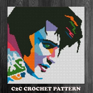 Elvis crochet afghan