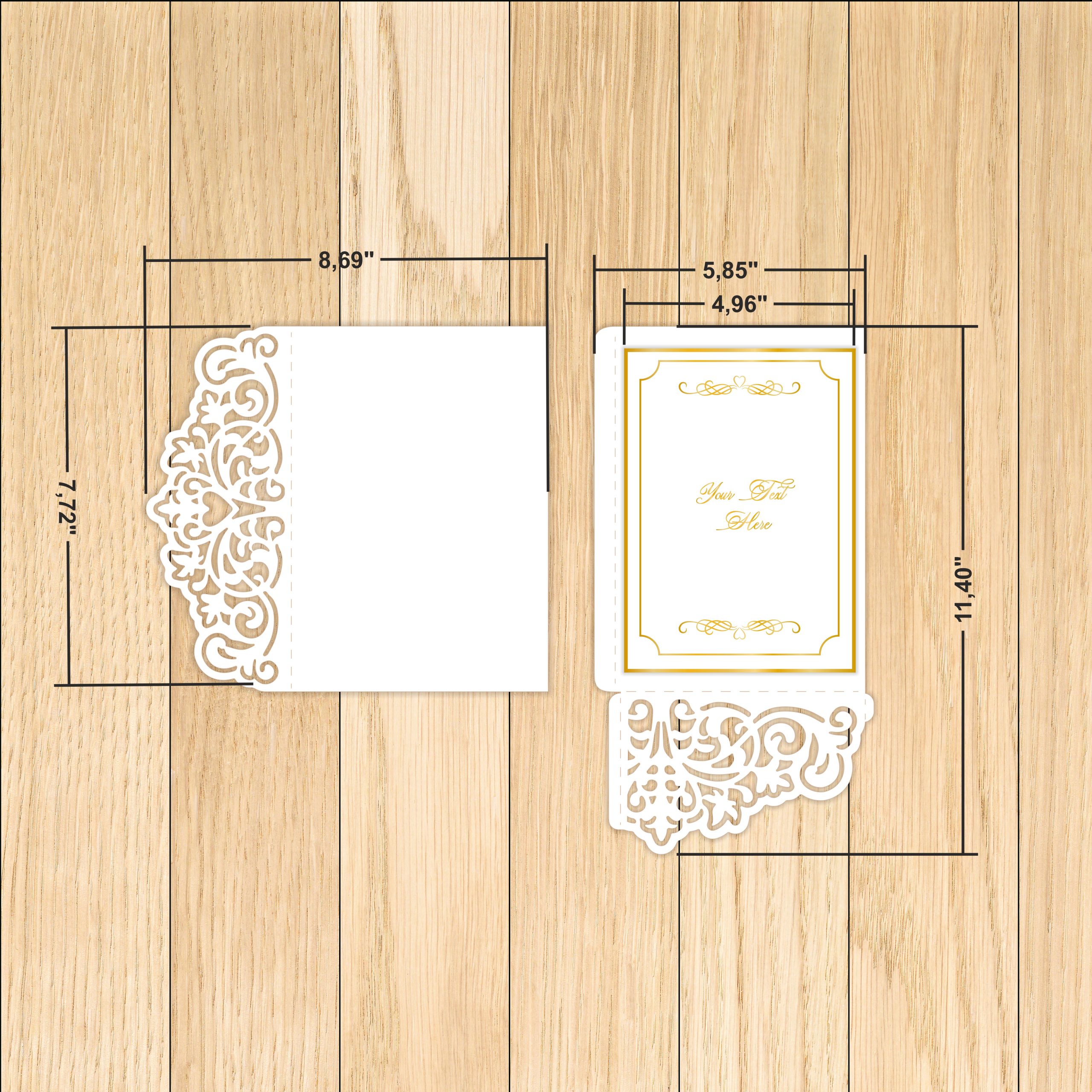 Wedding Invitation Card Cover SVG Templates 3 invitation card-2