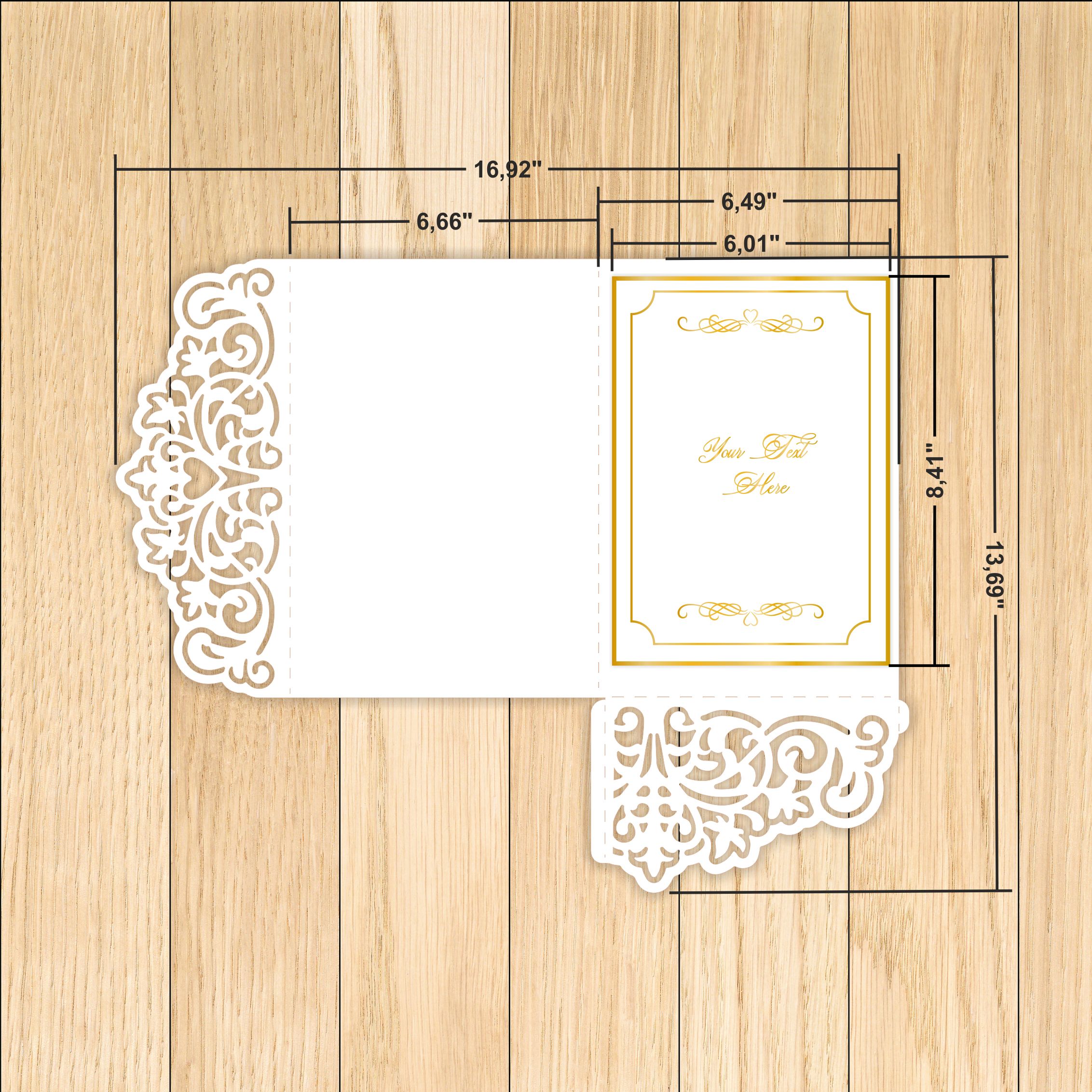 Wedding Invitation Card Cover SVG Templates 4 invitation card-4