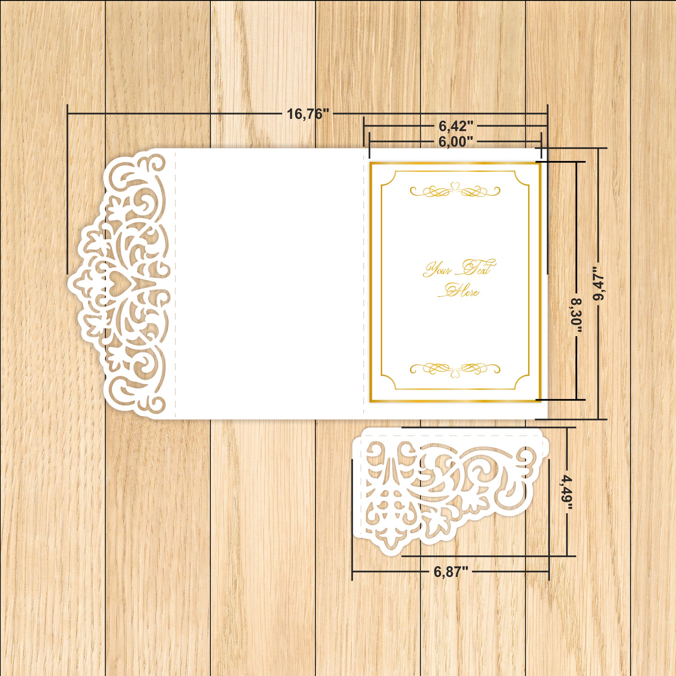Wedding Invitation Card Cover SVG Templates 5 invitation card-6