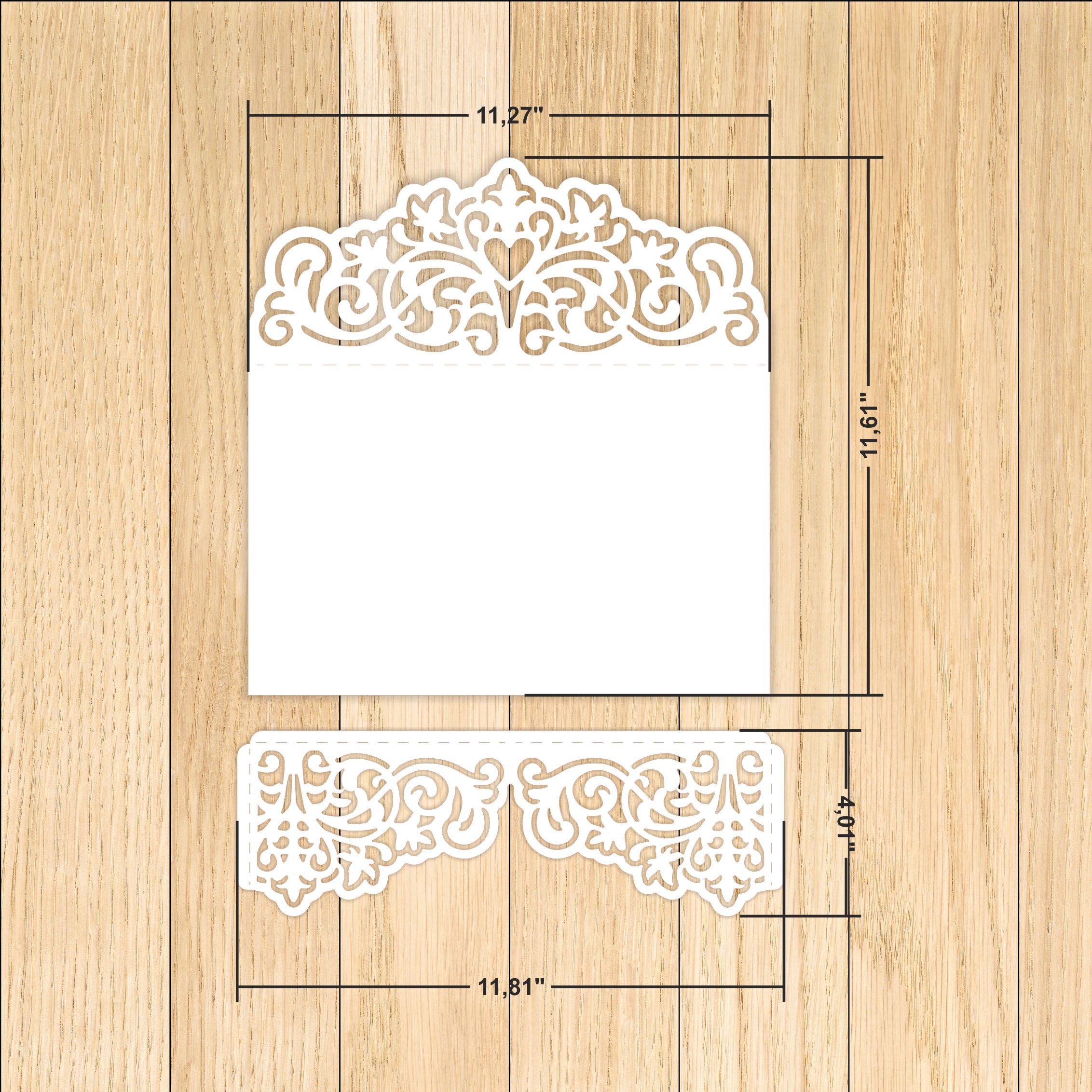Wedding Invitation Card Cover SVG Templates 7 invitation card-10