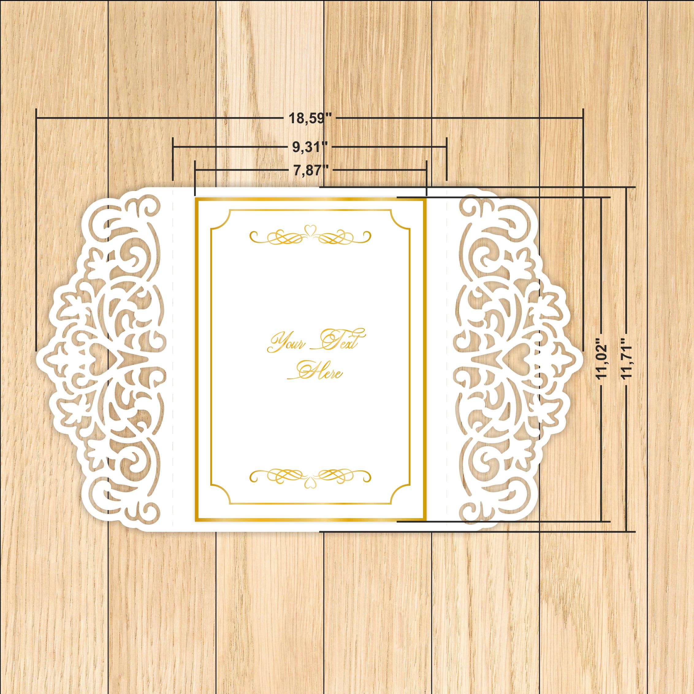 Wedding Invitation Card Cover SVG Templates 8 invitation card-12