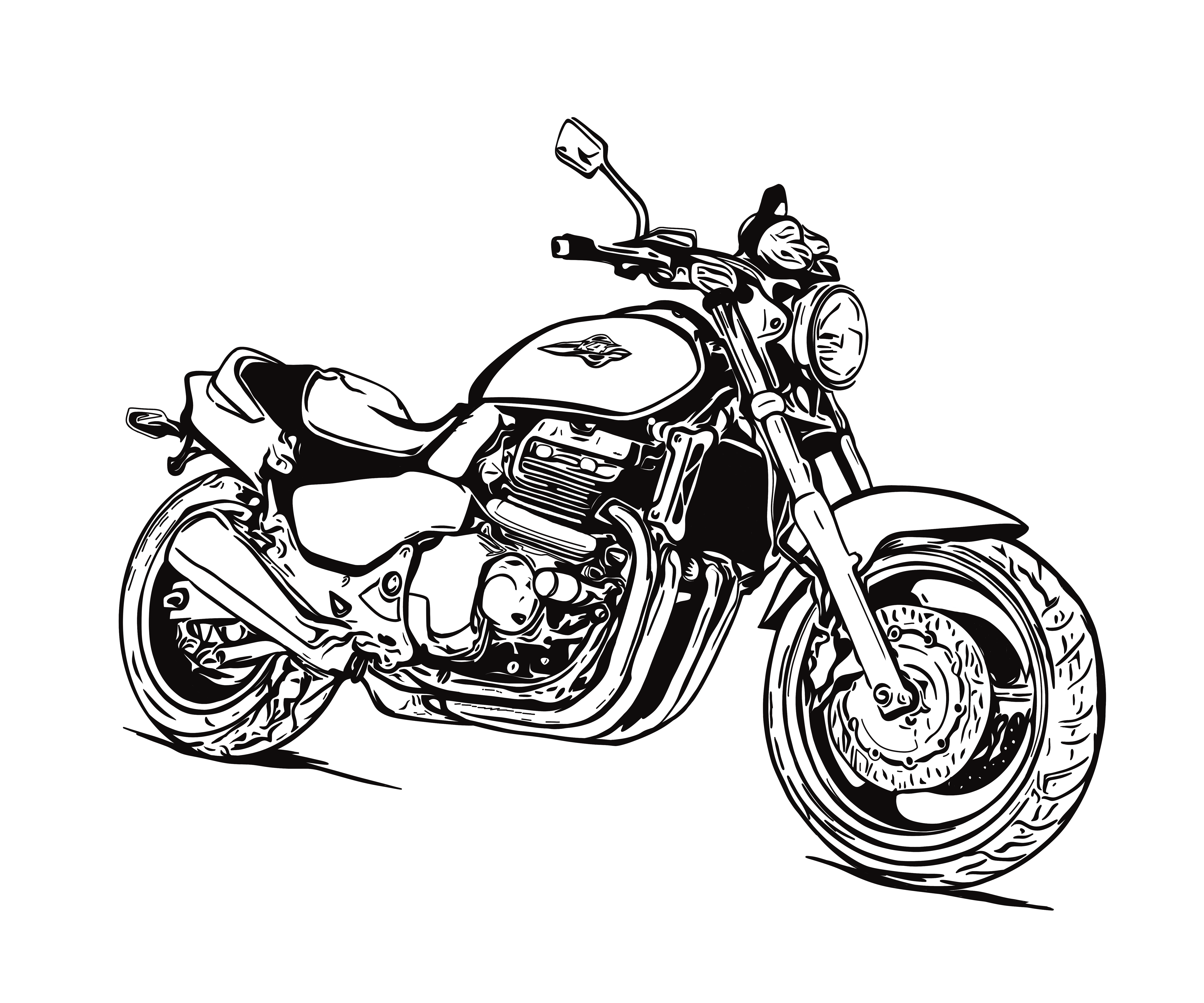 Honda bike illustration