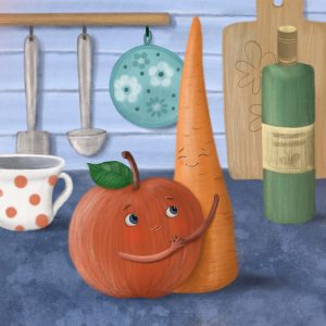The lovers: Apple and Carrot