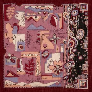 712-7 Original Pavlovo Posad Russian Shawl 100% Wool scarf 89×89 cm