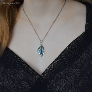 Fantasy kyanite necklace in 925 sterling silver Romantic gift