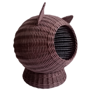 Wicker cat bed