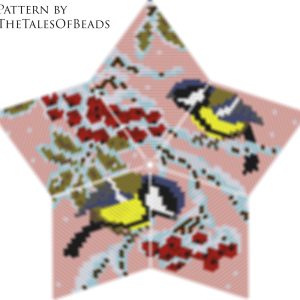 beaded christmas ornament star pattern