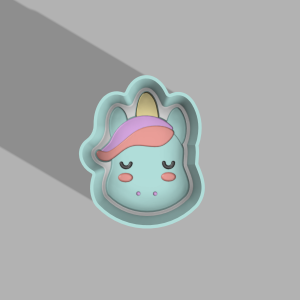 UNICORN BATH BOMB MOLD STL FILE