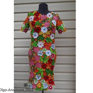 Dress crochet pattern- Irish lace crochet pattern