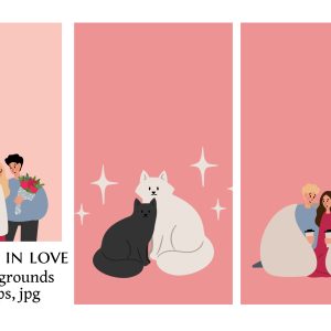 valentines day illustration, couple love illustration