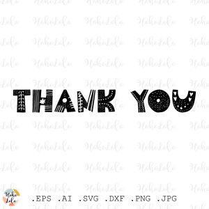 Thank You Svg Lettering