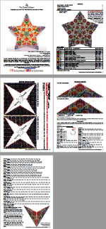 Peyote Star Pattern Summer Meadow - Folk Beaded Christmas Star Ornaments 5 Peyote Star Pattern Summer Meadow - Folk Beaded Christmas Star Ornaments - Image 5