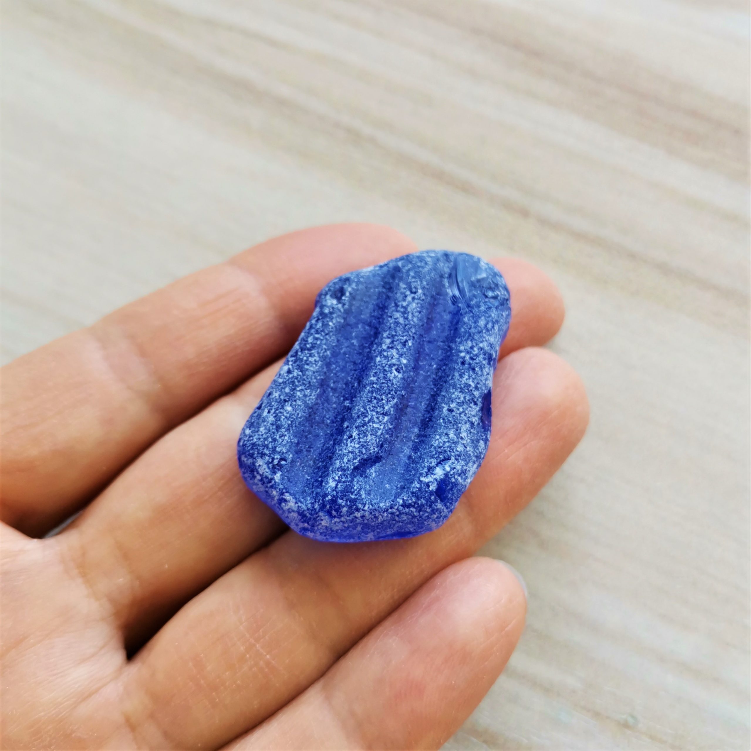 Cobalt Blue sea glass B81
