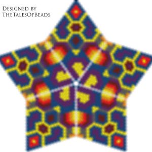 3d beaded star patterns