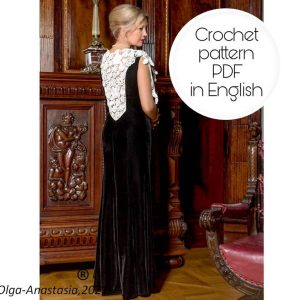 Dress crochet pattern- Irish lace crochet pattern