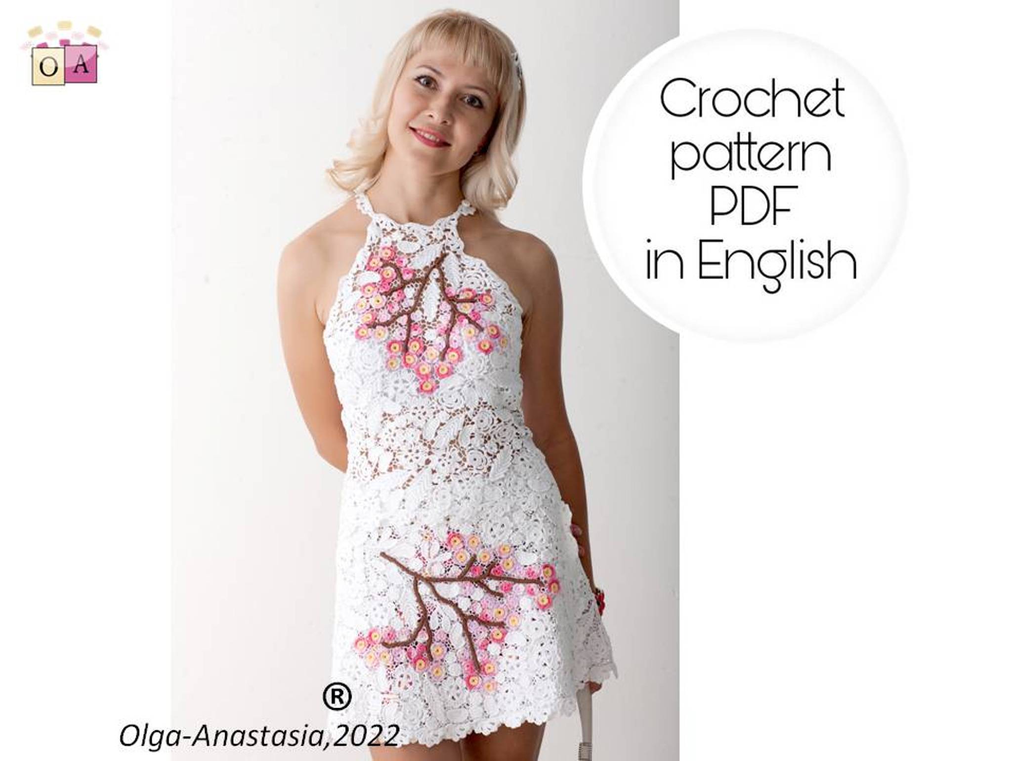dress crochet pattern irish crochet 1
