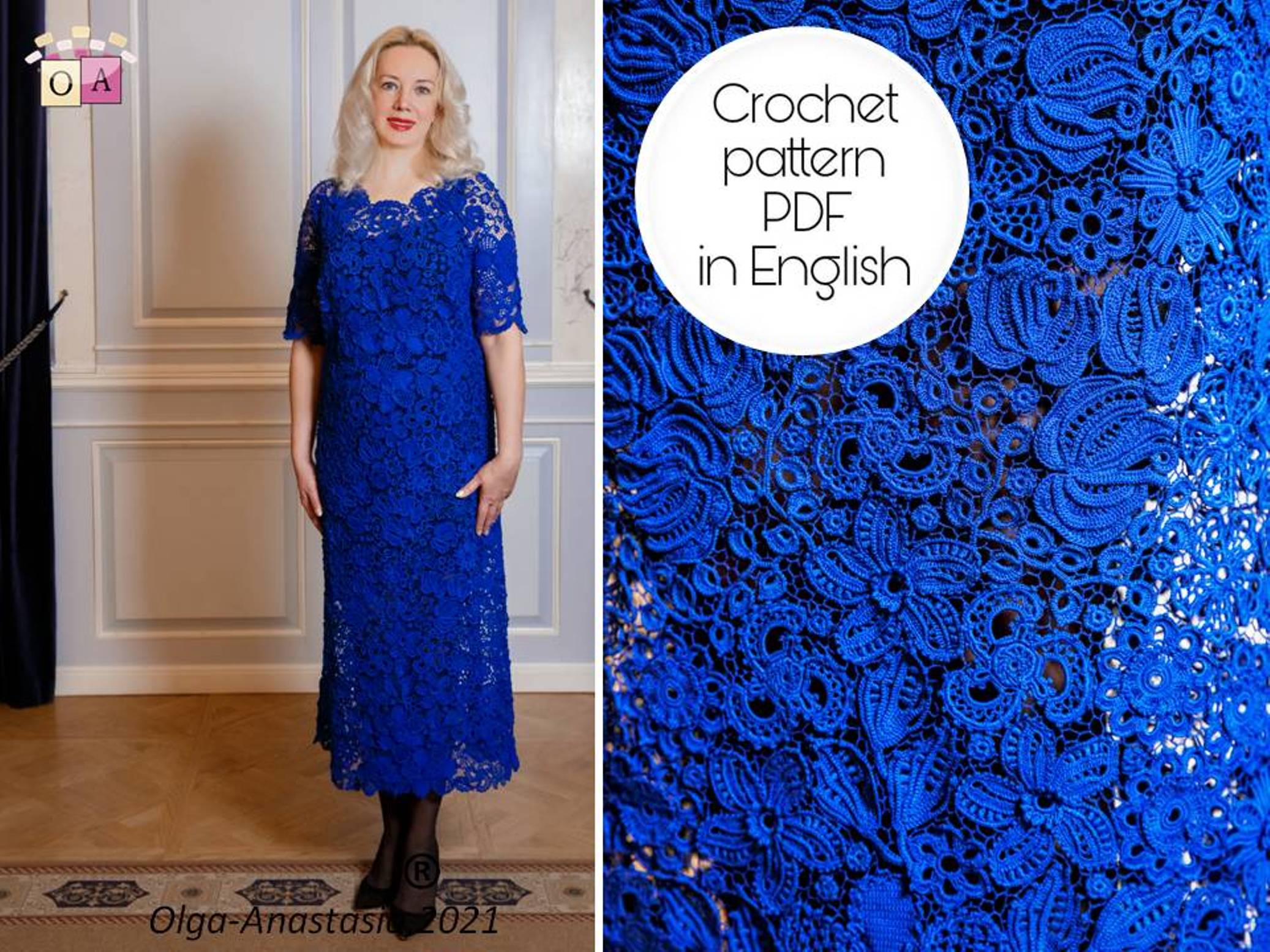 crochet pattern irish lace dress 11