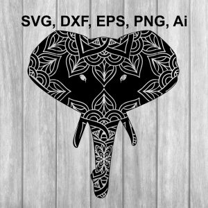 Elephant Mandala Vector
