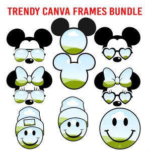 Canva frames drag and drop templates