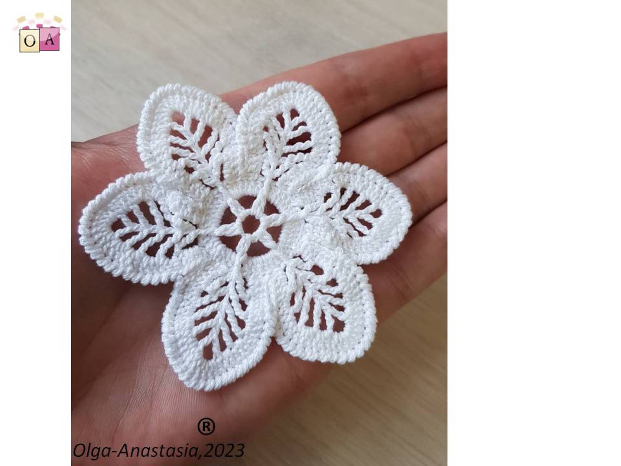 snowflake crochet pattern flower 2