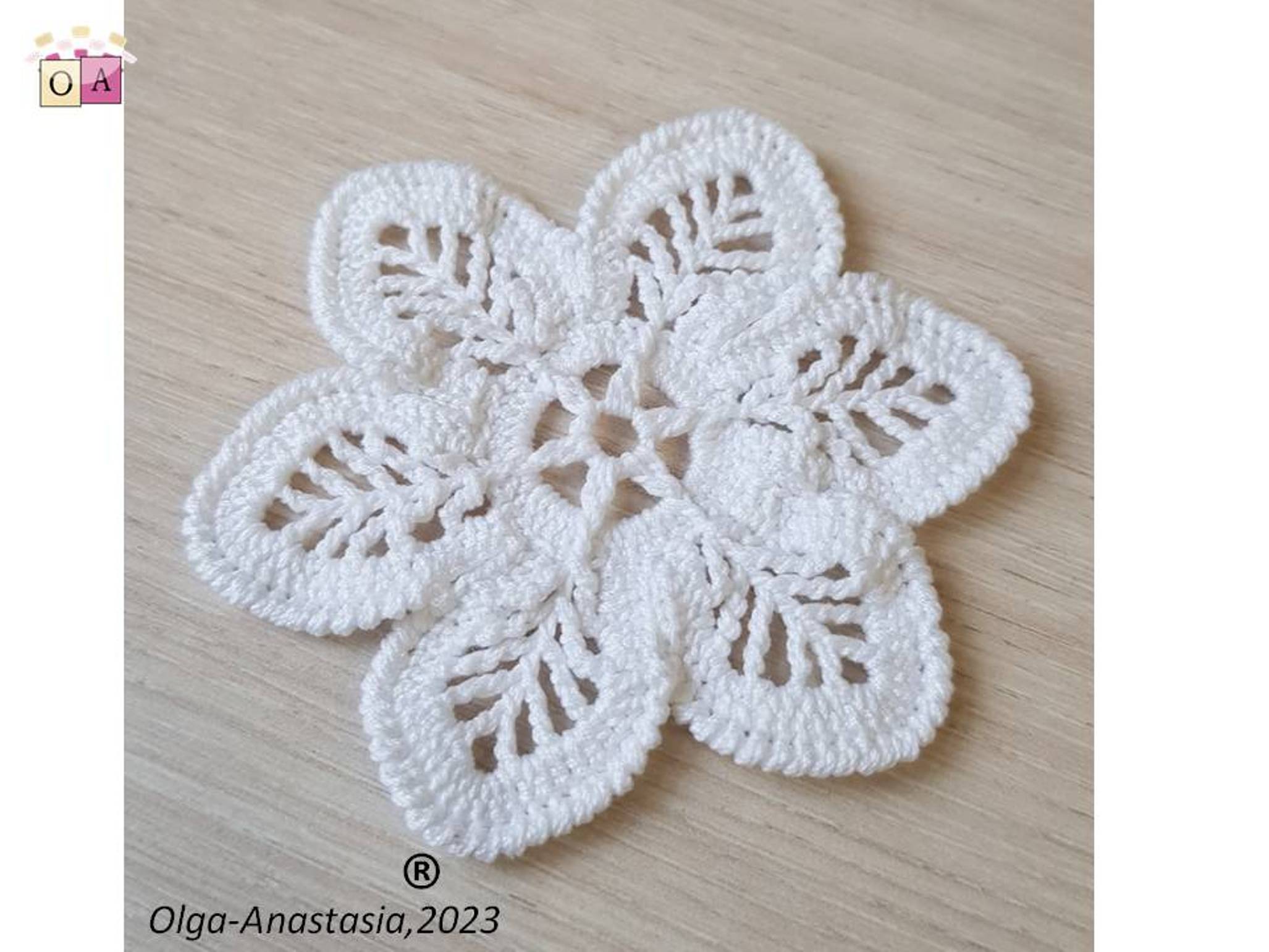 snowflake crochet pattern flower 3