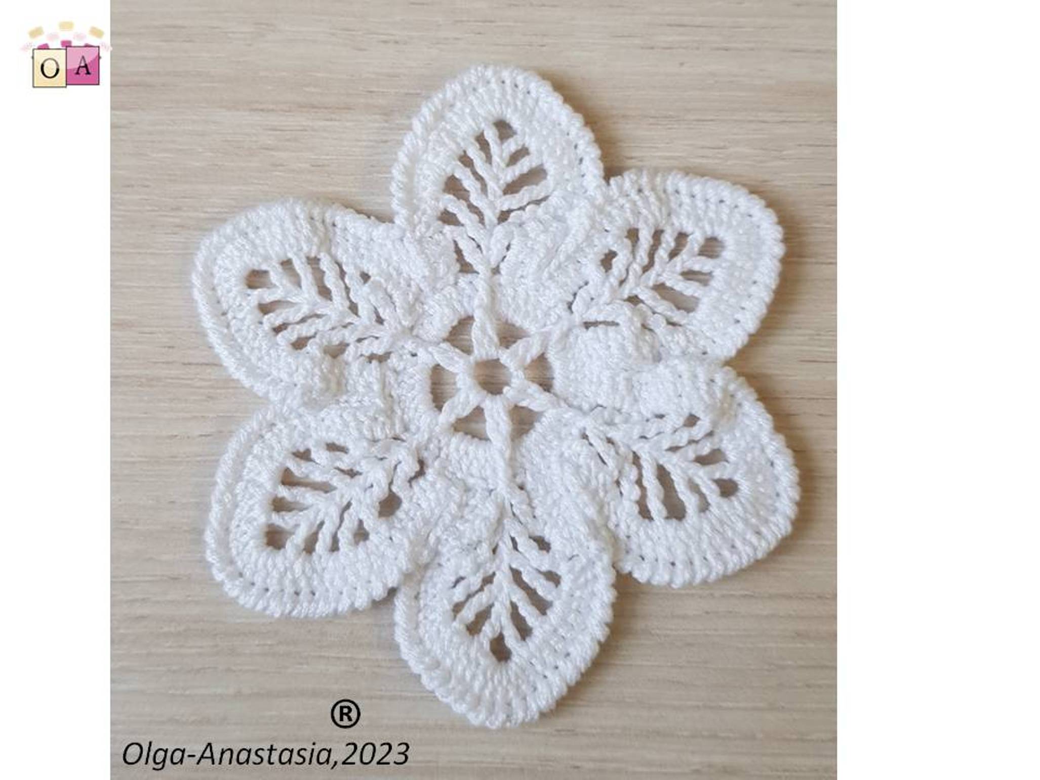 snowflake crochet pattern flower 4