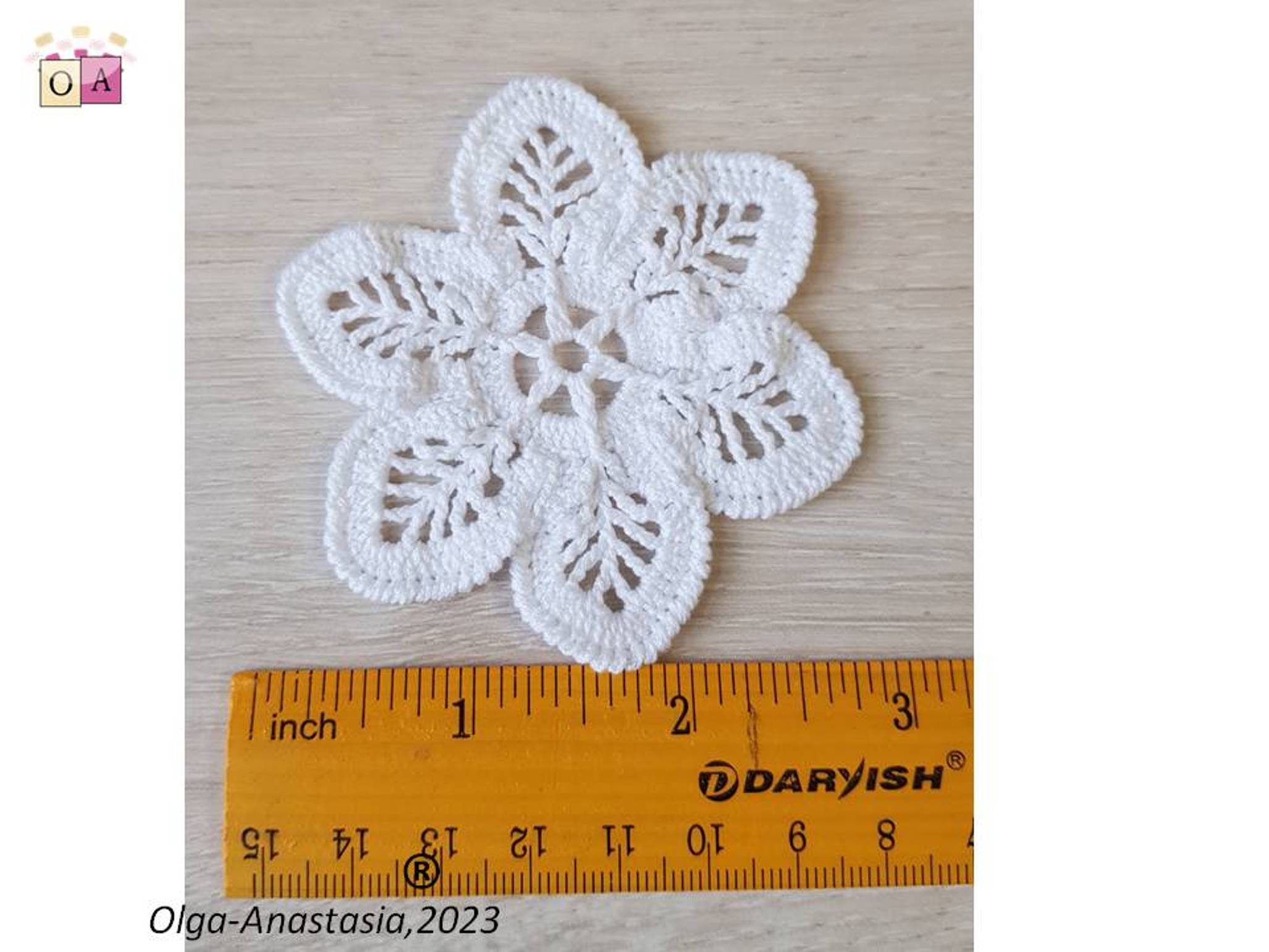 snowflake crochet pattern flower 6