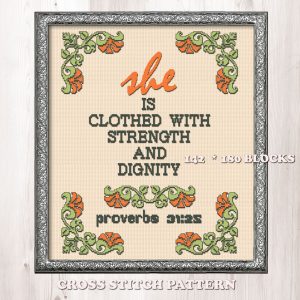 She is clothed with strength and dignity