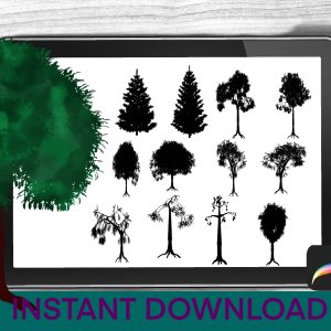 Trees Procreate Brush Stamps