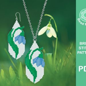 Snowdrop brick stitch pattern