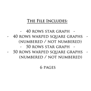 Extra Big Peyote Star Graph Paper – Stars Beading Graphs – Seed Bead Graph Paper Beaded Star