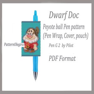 DWARF DOC Bead pattern PDF file Bead cover pen Bead pen wraps Beading pattern Doc patterns Olegirabeadpatterns