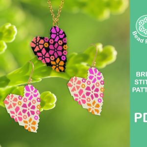 beaded valentine earrings
