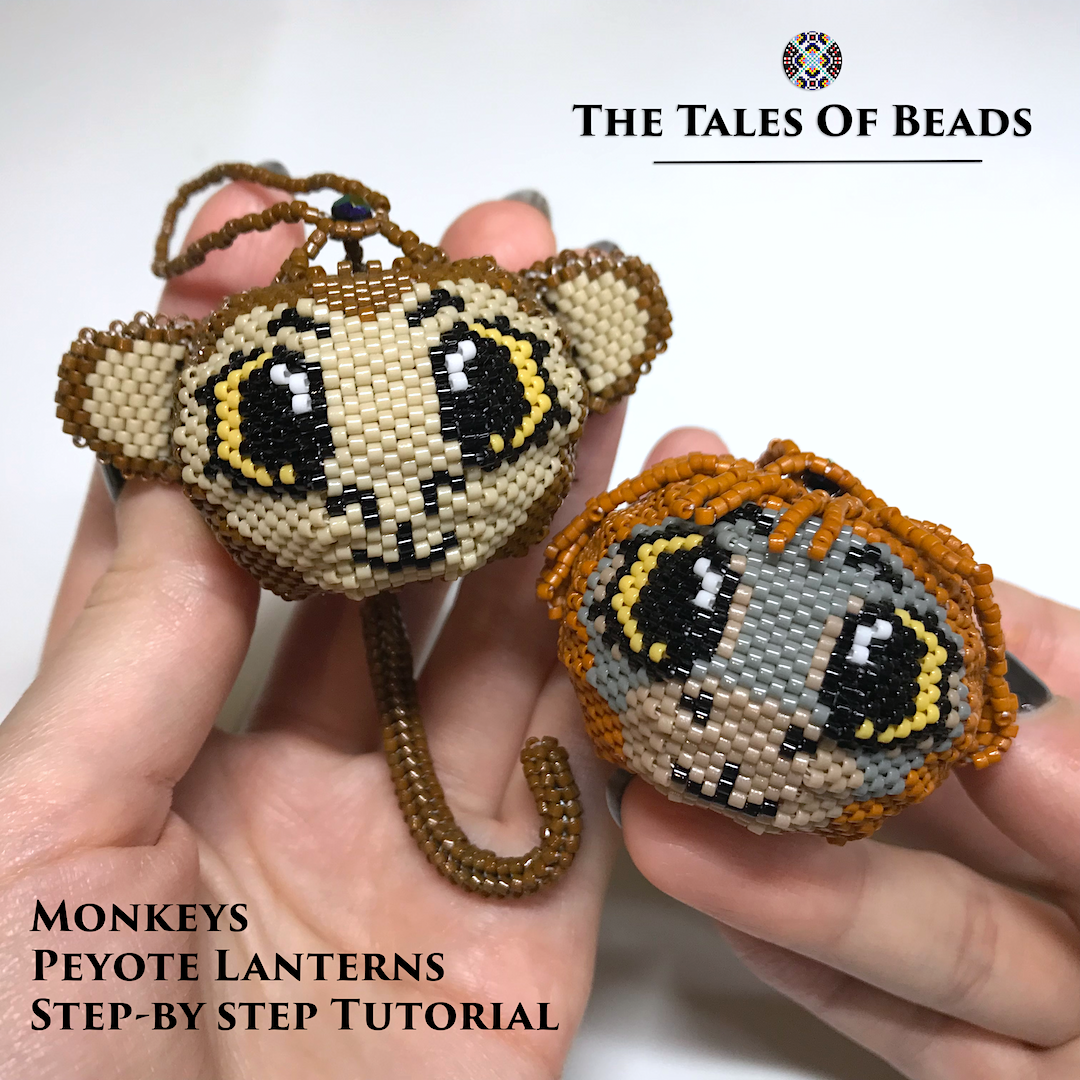 Beaded Animal Pattern Monkeys - Cute Seed Bead Animals Step by