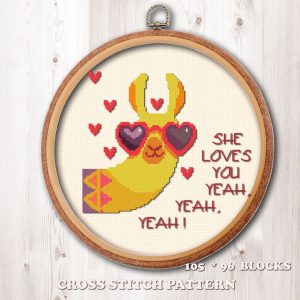 Llama in love