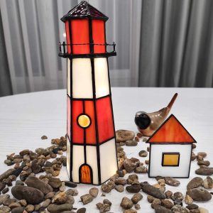 3D Lighthouse Stained Glass Suncatcher