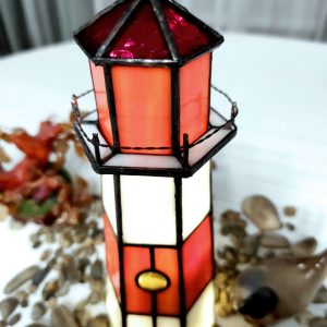 3D Lighthouse Stained Glass Suncatcher