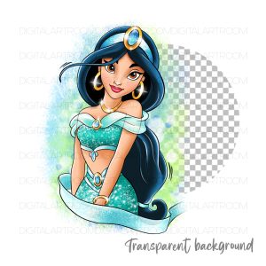 Arabian princess illustration Art print Sublimation