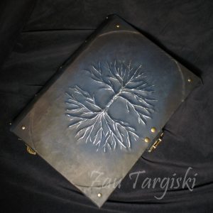 Blue book of shadows, magic diary with a tree of life