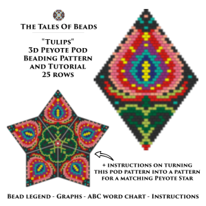 peyote pod and star patterns set