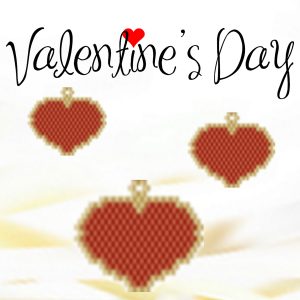 Handmade Marketplace 503 Brick stitch pattern Valentine's Day