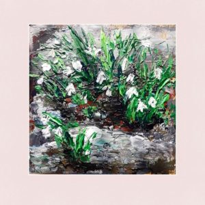Handmade Marketplace 472 Snowdrop Painting