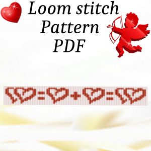 Loom stitch pattern Bead bracelet