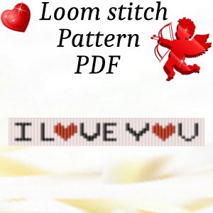 Handmade Marketplace 482 Loom stitch pattern Bead bracelet