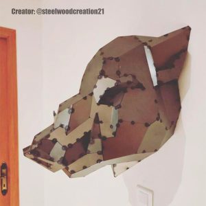 Welding Project Plans Drawings Boar Head (DXF, PDF)