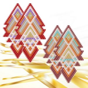 Handmade Marketplace 471 Brick stitch earrings bead pattern