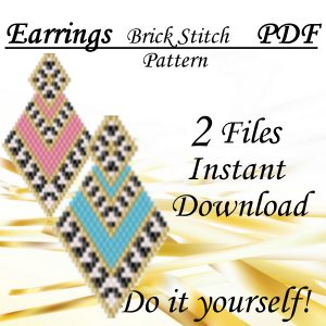 Handmade Marketplace 468 Brick stitch earrings pattern