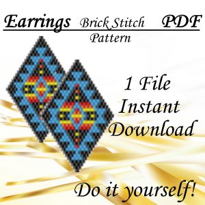 Handmade Marketplace 462 beaded earrings